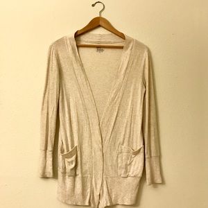 Gap Pocket Cardigan Long Sleeve Oatmeal